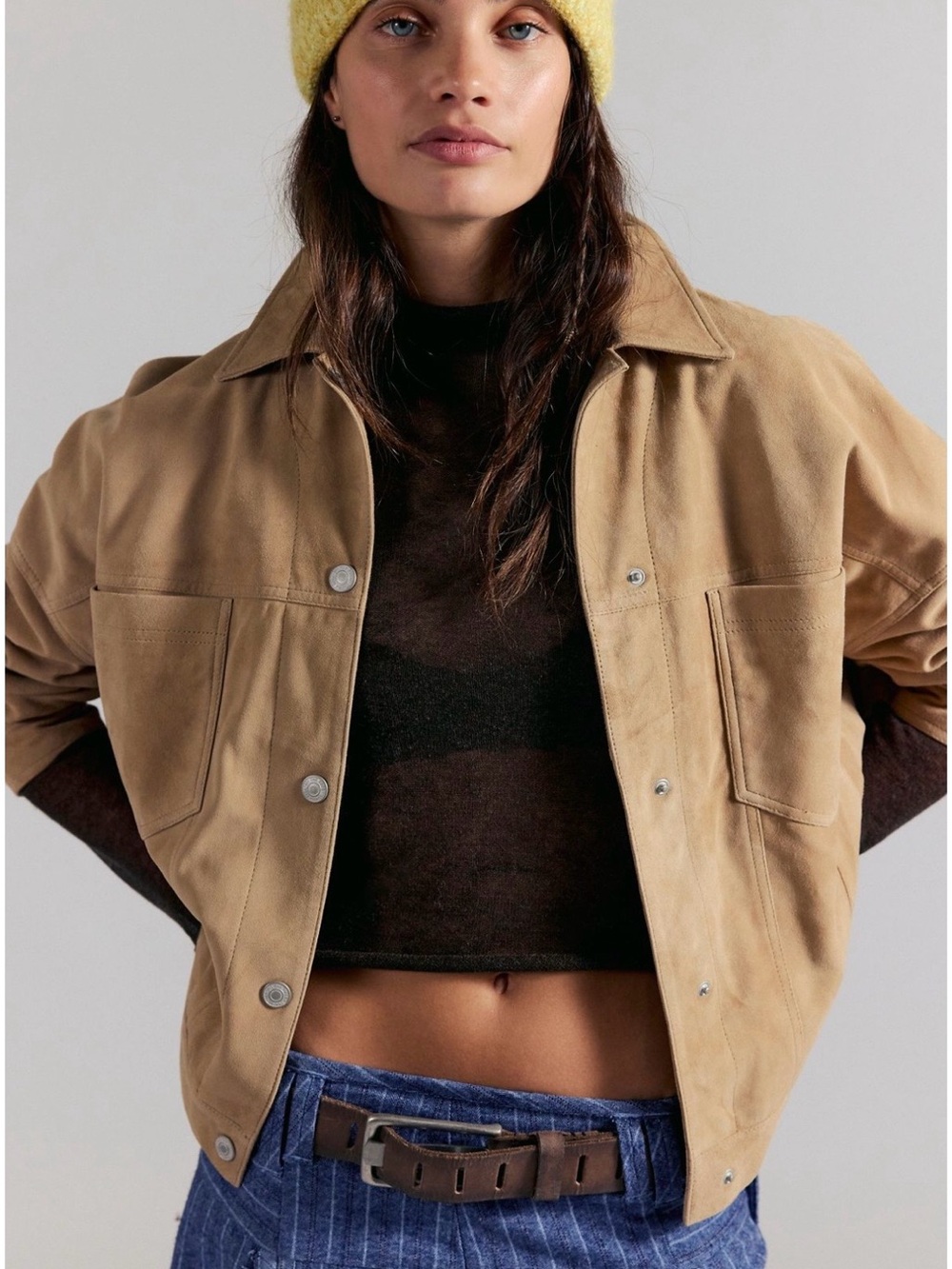 We The Free Opal Swing Suede Jacket
